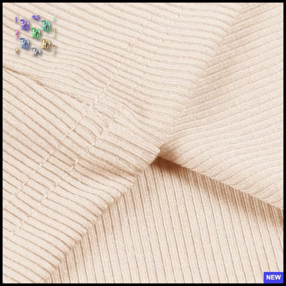 Ribbed Knit Scoop Neck Tee Slim Fit Summer Casual Top Recycled Material - Picture 2 of 7